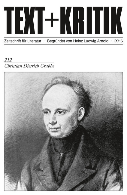 TEXT+KRITIK 212 - Christian Dietrich Grabbe main product photo