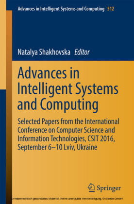 Advances in Intelligent Systems and Computing