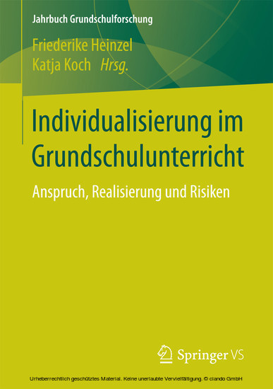 Individualisierung im Grundschulunterricht main product photo