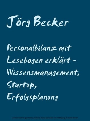 Personalbilanz mit Lesebogen erklärt - Wissensmanagement, Startup, Erfolgsplanung