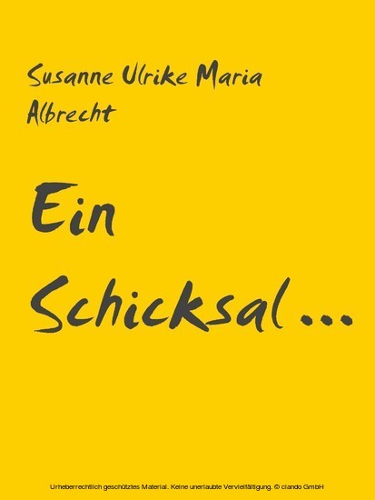 Ein Schicksal ... main product photo