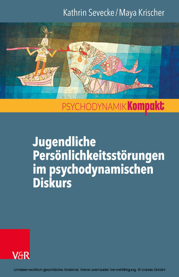 Jugendliche Persönlichkeitsstörungen im psychodynamischen Diskurs main product photo