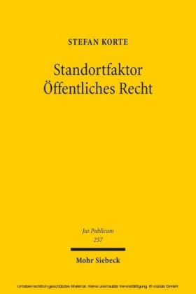 Standortfaktor Öffentliches Recht