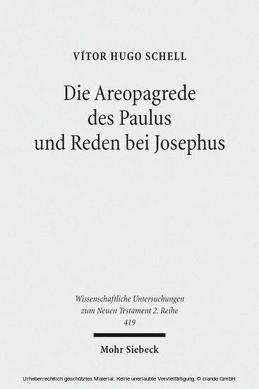 Die Areopagrede des Paulus und Reden bei Josephus main product photo