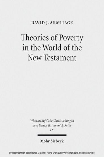 Theories of Poverty in the World of the New Testament main product photo