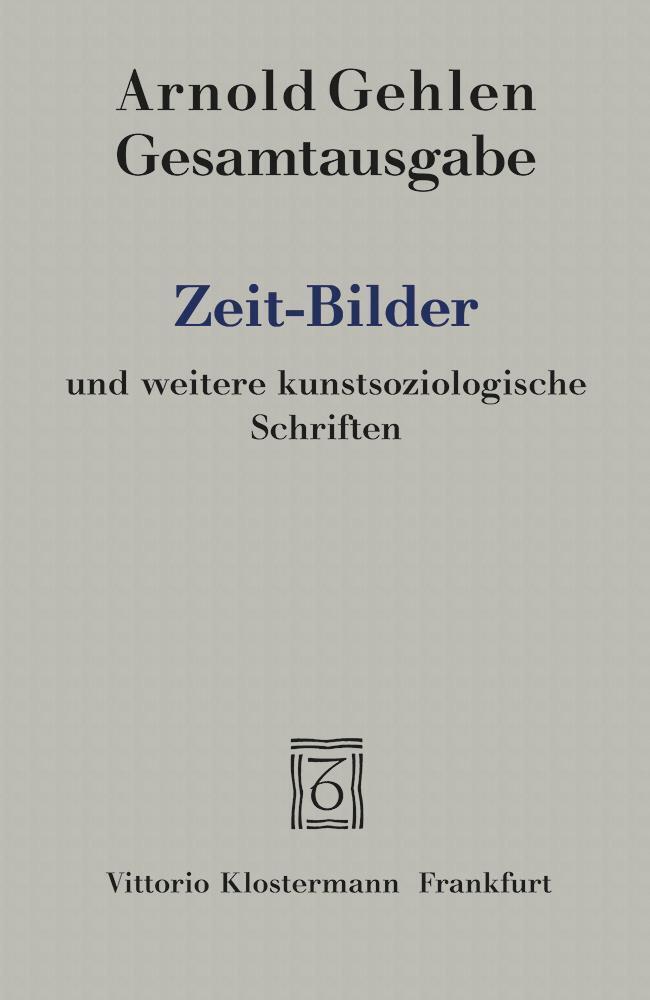 Zeit-Bilder und weitere kunstsoziologische Schriften main product photo