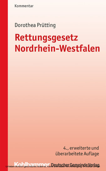 Rettungsgesetz Nordrhein-Westfalen main product photo