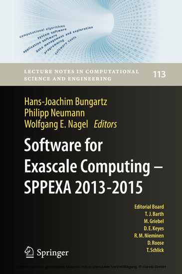 Software for Exascale Computing - SPPEXA 2013-2015 main product photo