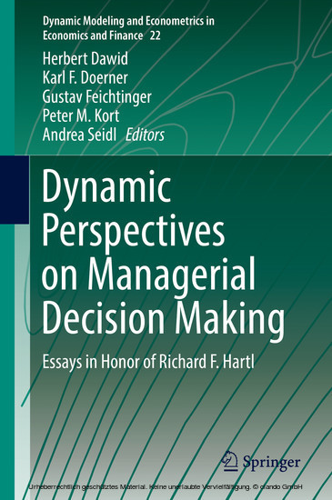 Dynamic Perspectives on Managerial Decision Making main product photo