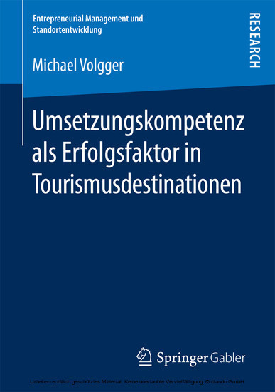 Umsetzungskompetenz als Erfolgsfaktor in Tourismusdestinationen main product photo