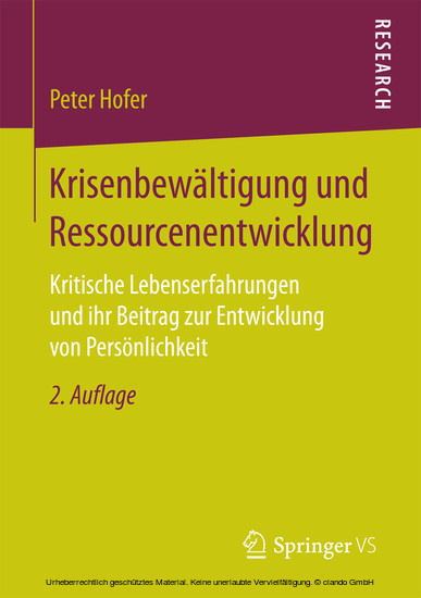 Krisenbewältigung und Ressourcenentwicklung main product photo