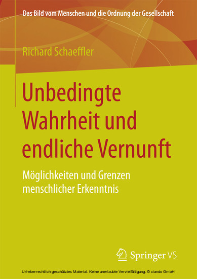 Unbedingte Wahrheit und endliche Vernunft main product photo