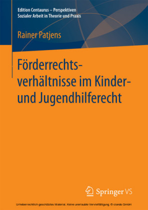 Förderrechtsverhältnisse im Kinder- und Jugendhilferecht
