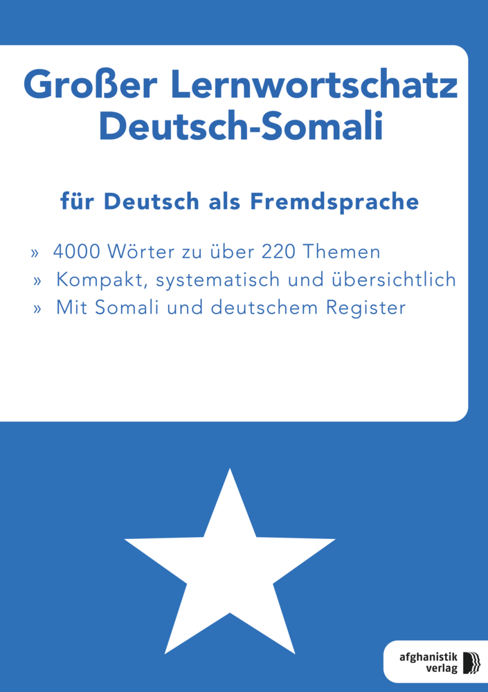 Großer Lernwortschatz Deutsch-Somali für Deutsch als Fremdsprache (DaF) main product photo