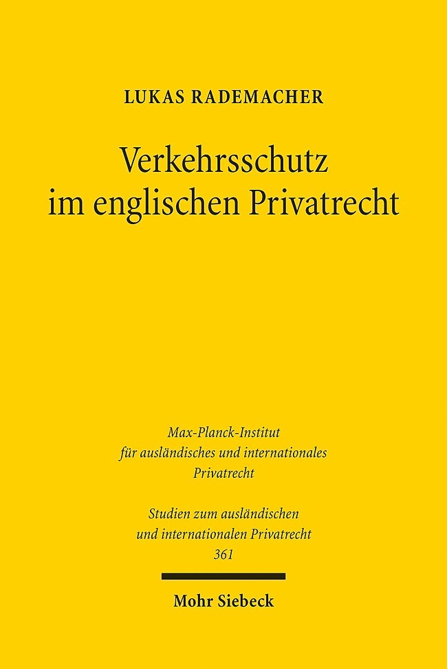 Verkehrsschutz im englischen Privatrecht main product photo