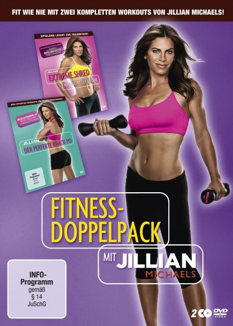 Fitness-Doppelpack mit Jillian Michaels - Der perfekte Knack-Po / Extreme Shred, 2 DVD main product photo