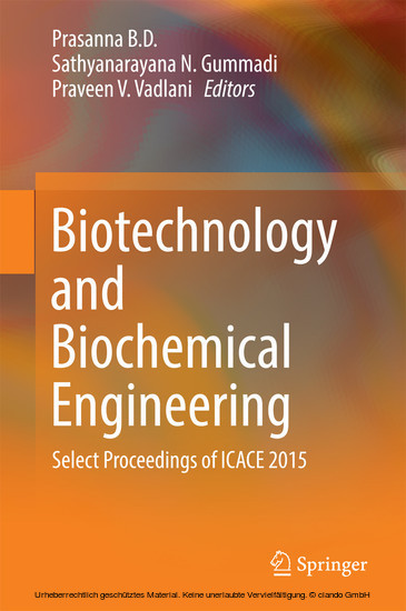 Biotechnology and Biochemical Engineering main product photo