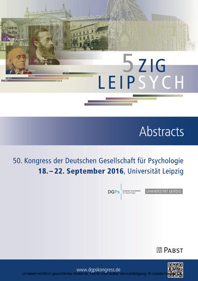 50. Kongress der Deutschen Gesellschaft für Psychologie main product photo