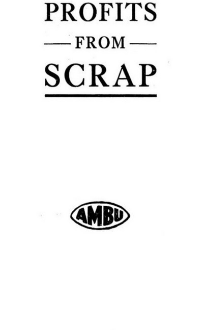 Profits from scrap main product photo