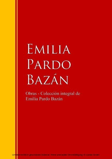 Obras - Colección de Emilia Pardo Bazán main product photo