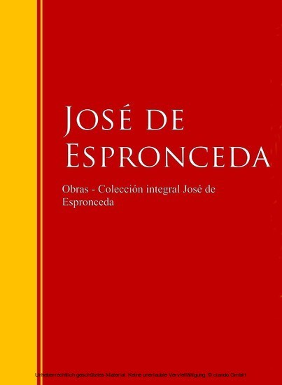 Obras - Colección José de José de Espronceda main product photo