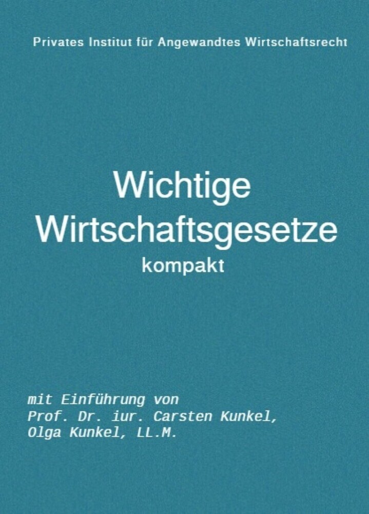Wichtige Wirtschaftsgesetze kompakt main product photo
