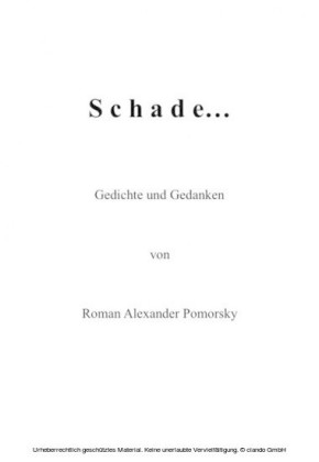 Schade...