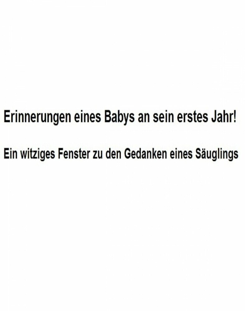 Erinnerungen eines Babys an sein erstes Jahr! main product photo