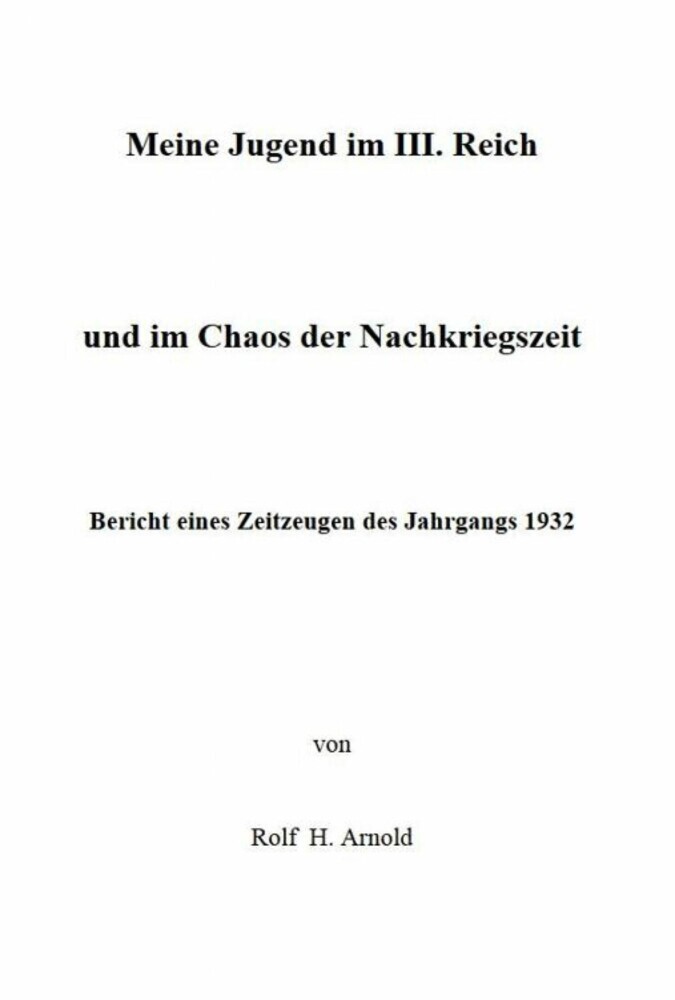 Eine Jugend im III. Reich und im Chaos der Nachkriegszeit main product photo