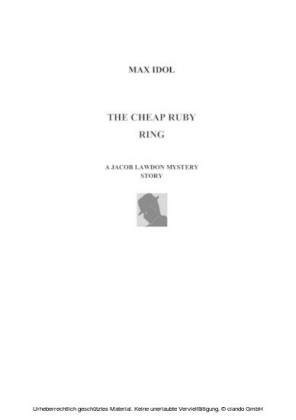 THE CHEAP RUBY RING