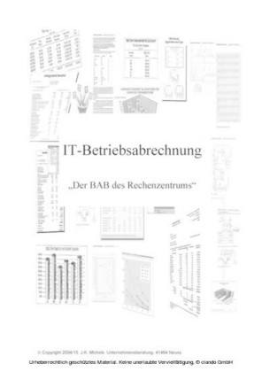 IT-Betriebsabrechnung Teil I I