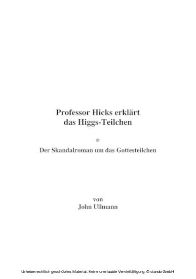 Professor Hicks erklärt das Higgs-Teilchen main product photo