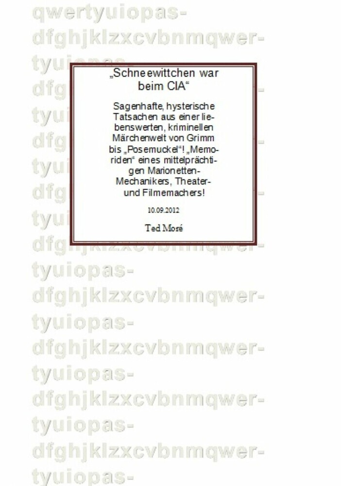 Schneewittchen war beim CIA main product photo