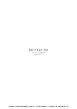 Mein Glaube
