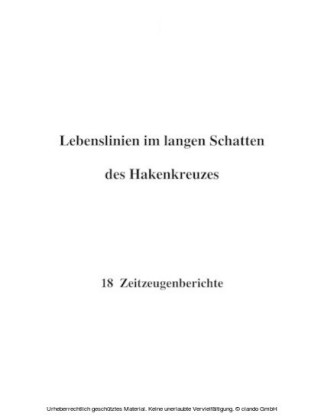 Lebenslinien im langen Schatten des Hakenkreuzes