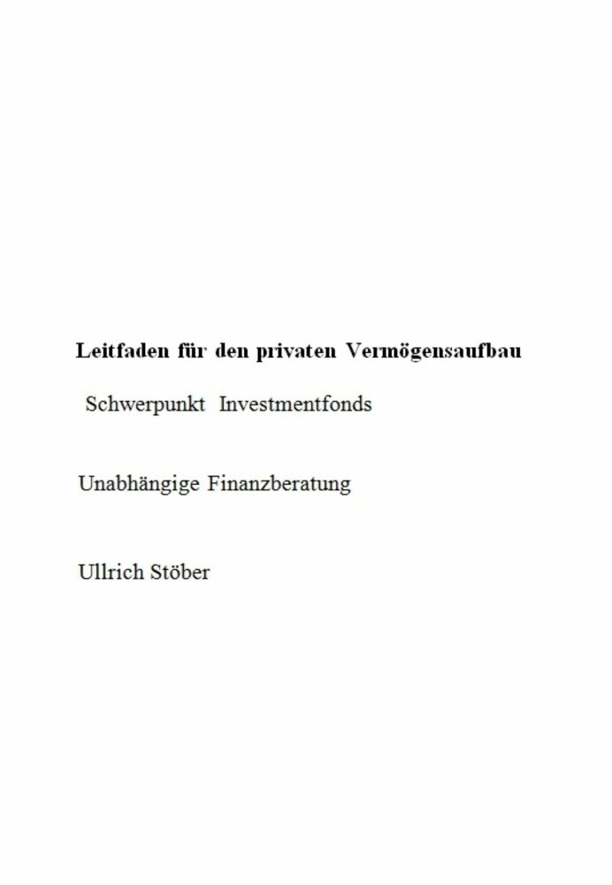 Leitfaden für den privaten Vermögensaufbau main product photo