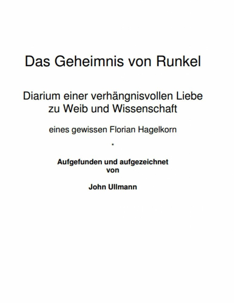 Das Geheimnis von Runkel main product photo