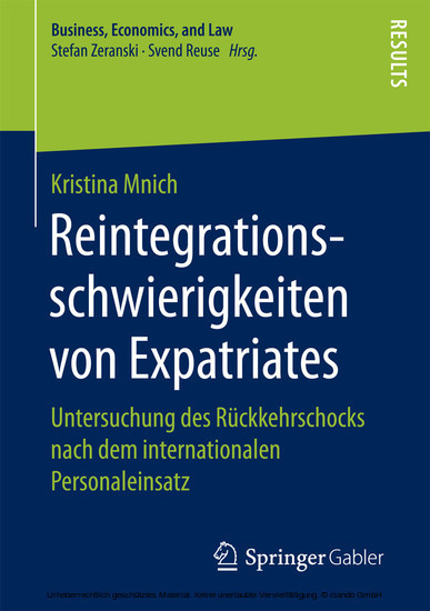 Reintegrationsschwierigkeiten von Expatriates main product photo