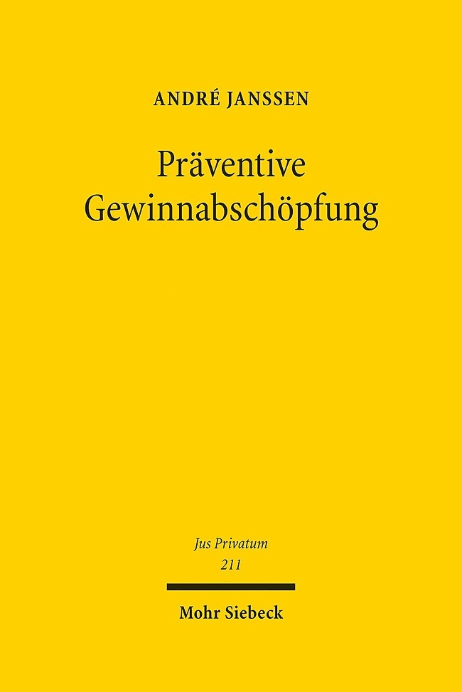 Präventive Gewinnabschöpfung main product photo