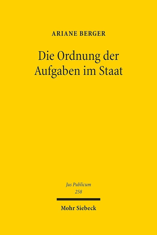 Die Ordnung der Aufgaben im Staat main product photo