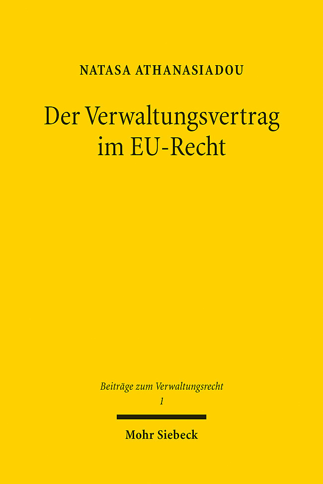 Der Verwaltungsvertrag im EU-Recht main product photo