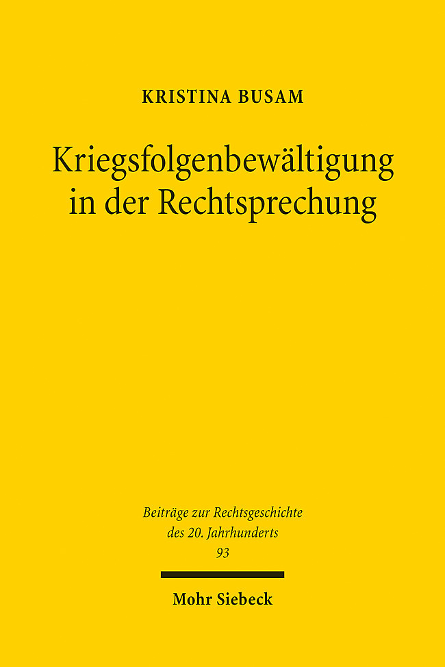 Kriegsfolgenbewältigung in der Rechtsprechung main product photo