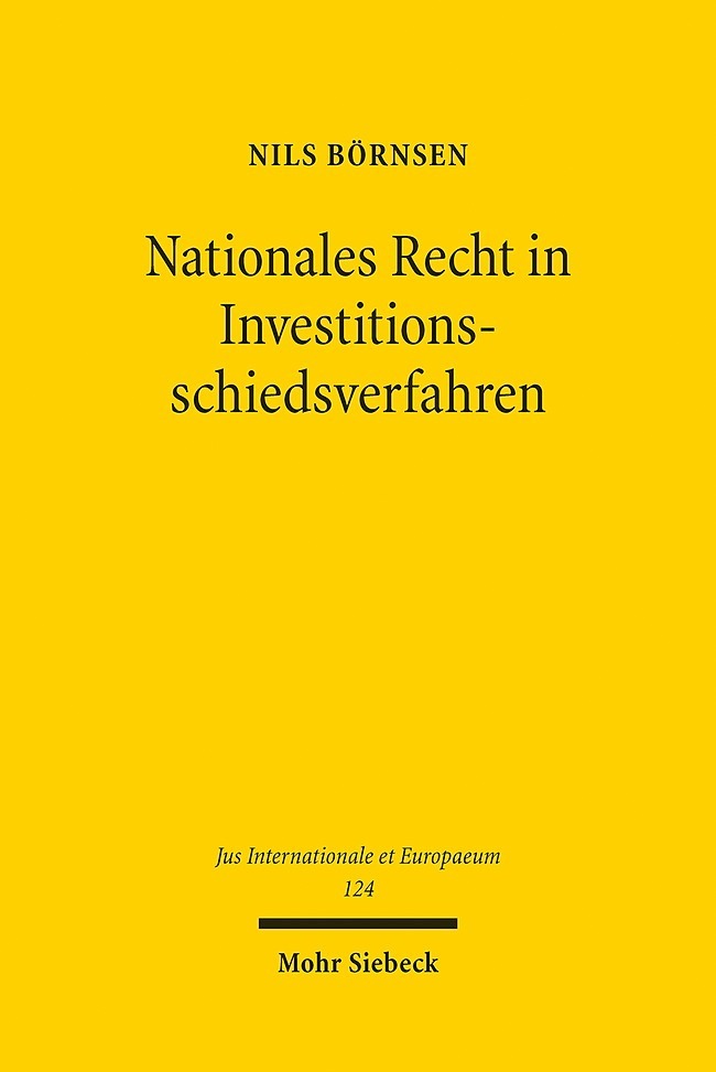 Nationales Recht in Investitionsschiedsverfahren main product photo