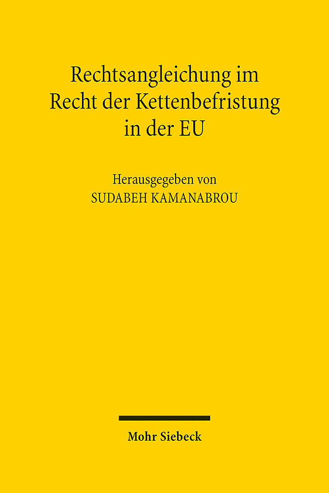 Rechtsangleichung im Recht der Kettenbefristung in der EU main product photo