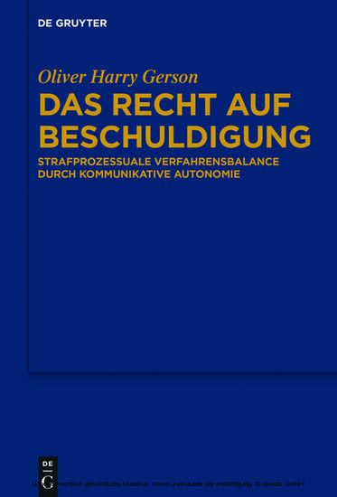 Das Recht auf Beschuldigung main product photo