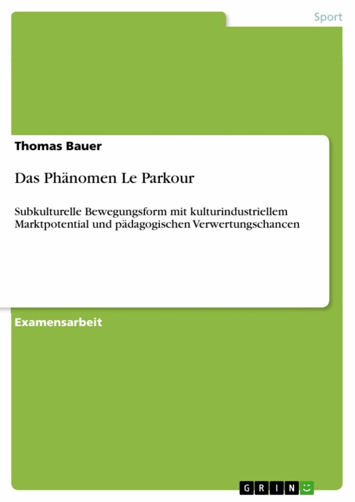 Das Phänomen Le Parkour main product photo
