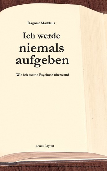 Ich werde niemals aufgeben main product photo