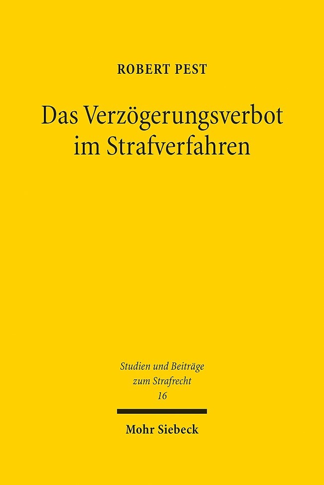 Das Verzögerungsverbot im Strafverfahren main product photo