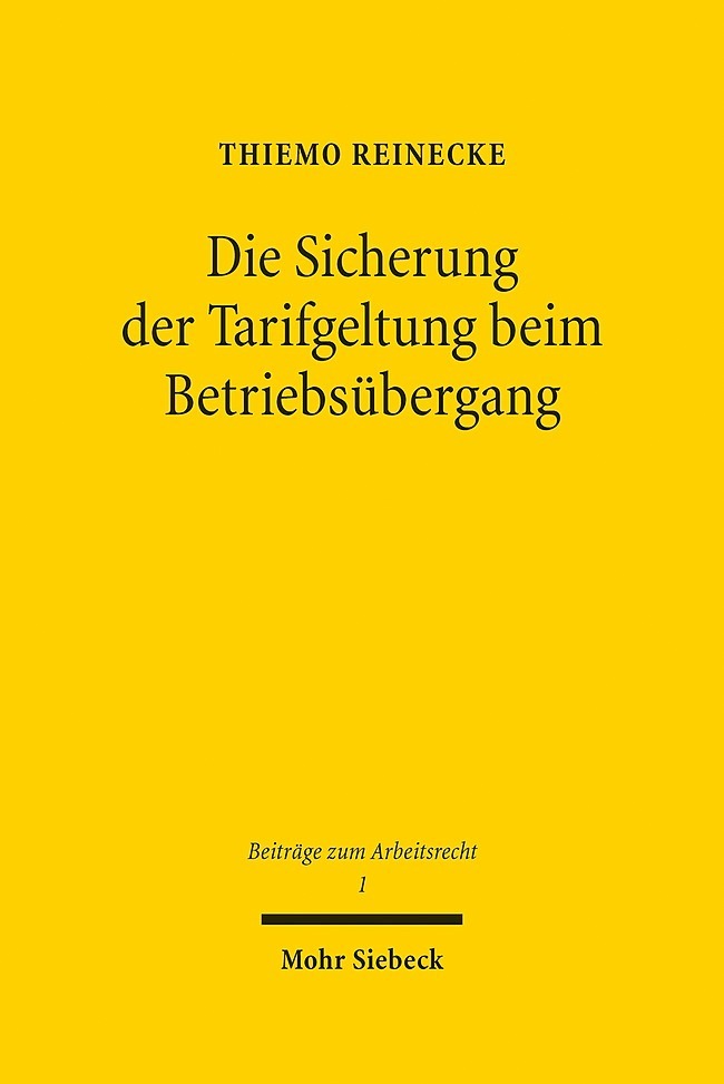 Die Sicherung der Tarifgeltung beim Betriebsübergang main product photo
