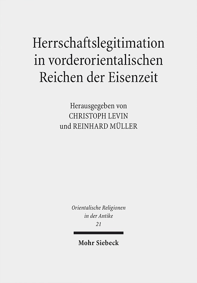 Herrschaftslegitimation in vorderorientalischen Reichen der Eisenzeit main product photo